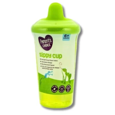 1 taza para sorber con caño duro gris de 9 oz Parent's Choice, edades: 6+ meses, elección de color Foto 1 de 3