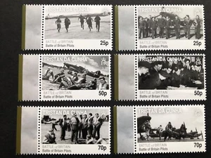 Tristan Da Cunha 2010 Batalla de Gran Bretaña conjunto marginal MNH VF Sg 972-977 envío y devolución gratuitos - Imagen 1 de 1