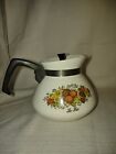 Vintage Corning Ware Spice Of Life 6 Cup   Coffee/Tea Pot   P-104