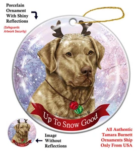 Up to Snow Good Ornament - Dead Grass Chesapeake Bay Retriever - Picture 1 of 1
