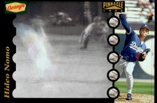 1996 Pinnacle Denny's Holograms 10 Hideo Nomo Dodgers Baseball Card