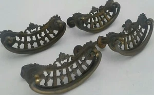 Vintage /Antique Drop Handles Drawer Pulls Dresser Handles Furniture Hardware - Picture 1 of 5