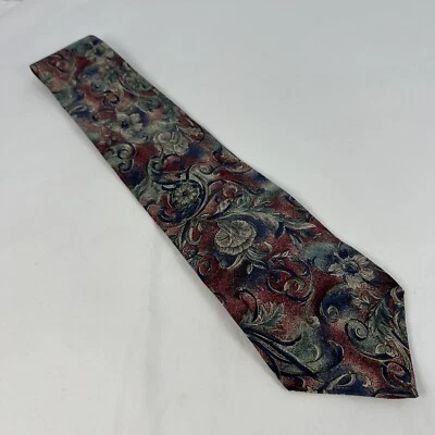 Corbata de Colección Karl Lagerfeld Para Hombre Multicolor Diseñador Floral Clásica Toda Seda Foto 1 de 4