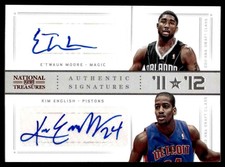 BK E'Twaun Moore/Kim English 2013-14 National Treasures 11 vs 12 Signatures Auto