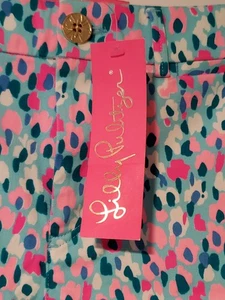 Lilly Pulitzer Divia Stretch Pant Hottie Dottie 0 NWT $128 - Picture 1 of 8