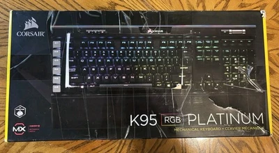 Corsair K95 RGB Keyboard Wired PLATINUM Cherry MX Speed CH-9127014-NA  - Image 1 of 4