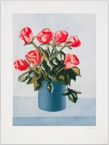 Salvo: Rose, Acquatinta, Arte Moderna, arredamento, edizioni, grafica d'arte - Picture 1 of 2
