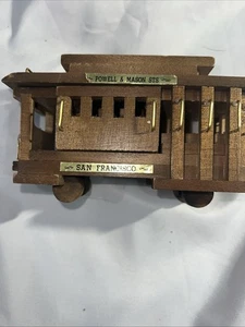 Vintage SAN FRANCISCO CALIFORNIA Cable Car Trolley Holzwagen - Bild 1 von 7
