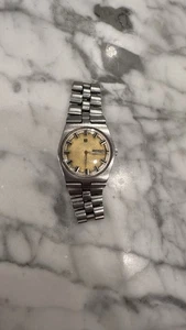 Tissot PR516 mens wristwatch steel case automatic run but need service Asis - Bild 1 von 9
