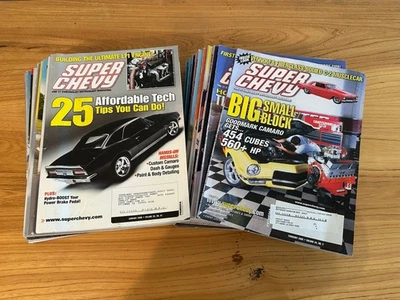 Lot Of 21 Super Chevy Magazines 2005 2006 Foto 1 de 4