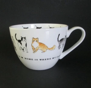 PORTOBELLO by DESIGN HOME IS WHERE MY CAT IS GIANT TASSE Bone China Neu ohne Etikett skurril - Bild 1 von 4