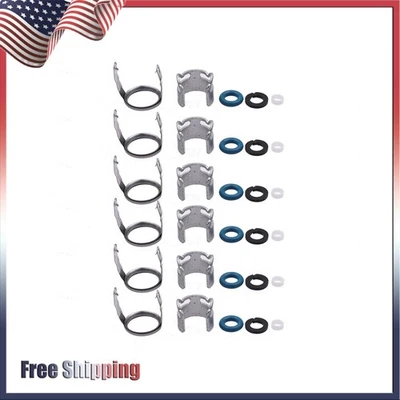 Kit de 6 sellos de inyectores de combustible para Audi A4 A5 A6 A8 Quattro Q5 Q7 06E998907G EE. UU. Foto 1 de 4
