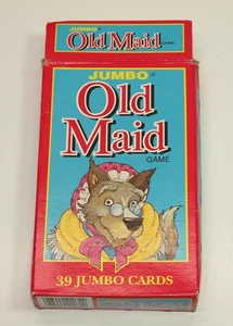 Parker Brothers 1992 Jumbo Old Maid juego de cartas con caja * 100 % completo - Imagen 1 de 4