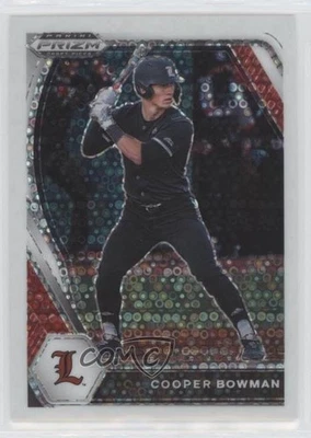 2021 Panini Prizm Draft Picks White Donut Circle /50 Cooper Bowman #PDP122 - Image 1 of 2