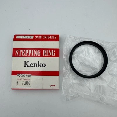 Kenko Step-Up Ring 49mm to 52mm – Made in Japan Lens Adapter - Image 1 of 2