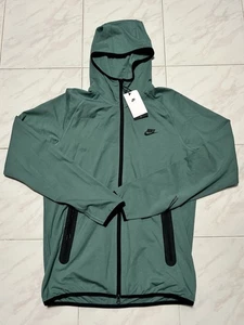 Men M Tall Nike Tech Lightweight Knit Full-Zip Hoodie Green FD4501-361 $125 NEW - Picture 1 of 2