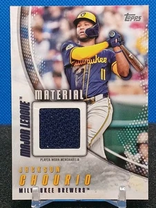 Jackson Chourio Relic 2025 Topps Series 1 #MLM-JC Major League Material Patch  - Picture 1 of 9