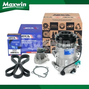 AC Compressor Water Pump w/ Belt Fit 11-13 Hyundai Tuson Kia Sportage 2.0L 2.4L - Picture 1 of 16