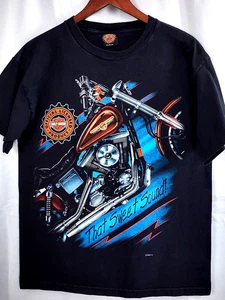 Vintage HARLEY DAVIDSON T Shirt 1996 That Sweet Sound blk M/L - Picture 1 of 7