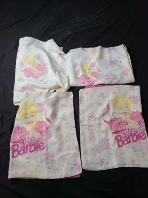 Juego de sábanas dobles vintage de 4 piezas Barbie bailarina 1995 Dan River  Foto 1 de 4