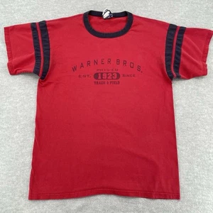 Camisa Warner Bros Vintage Adulto Grande Roja Manga Corta Camiseta Colección Avanti Años 90 - Imagen 1 de 8