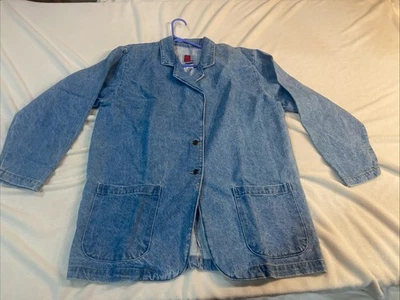Chaqueta vaquera vintage Y2K Sun Belt talla L informal abrigo de granero para mujer de gran tamaño” Foto 1 de 4