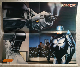 Mapa desplegable RoboCop y Faxanadu - P&oacute;ster insertado promocional Nintendo Power NES
