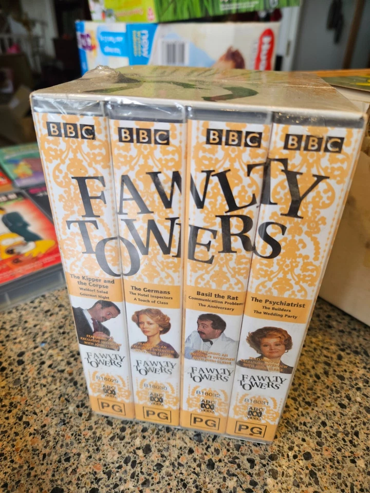 Fawlty Towers Complete Box Set Of 12 Episodes VHS - 4 Tapes - BBC - 448 Minutes