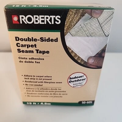 Fita adesiva dupla face ROBERTS 50-605-12, 1 3/4 jarda L - Imagem 1 de 4