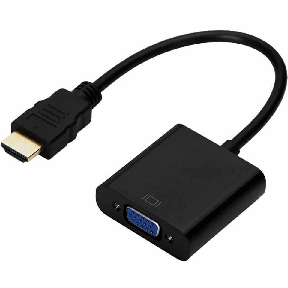 1080P HDMI Male to VGA Female Video Cable Cord Converter Adapter For PC USA - Image 1 of 4