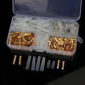 120 Pcs 3.5mm Motorcycle Brass Bullet Male & Female Wire Connector With Covers - Picture 1 of 6