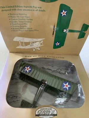 Limited Edition GearBox Collectible SopWith Pup  Die Cast Bi-Plane NEW - Image 1 of 4