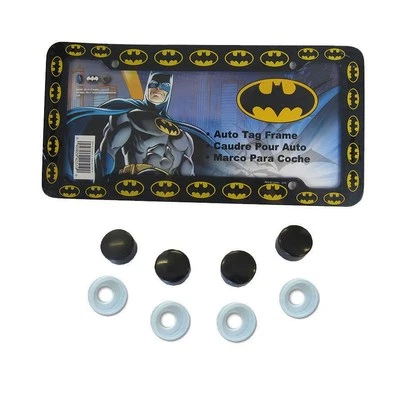 Brand New Batman Classic Logo Car Truck Plastic License Plate Frame & Screw Caps - Изображение 1 из 3