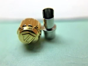 TAG HEUER FACTORY KRONEN STAHL UND GELB 4,5X3,8MM #19 - Bild 1 von 5