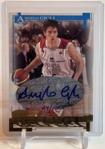 2005 SAGE HIT Autographs Gold Reflections Angelo Gigli RC Auto Card RA 12 #/100