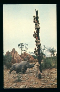 Postcard Disney World Rhinoceros traps hunters Adventureland Jungle Cruise D - Picture 1 of 2