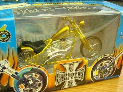 Jesse James Cherry CFL Gold West Coast Choppers 1:18 Muscle Machines DORADO ~ NUEVO  Foto 1 de 3