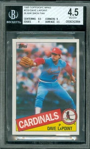1985 TOPPS MINI #229 DAVE LaPOINT CARDS BGS 4.5  5 TAN PROOF MADE EXTREMELY RARE - Picture 1 of 5