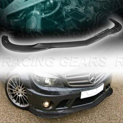 KIT DE CARROCERÍA DE PARACHOQUES DELANTERO PINTADO DE CARBONO ALERÓN ADECUADO 08-11 MERCEDES-BENZ C63 AMG Foto 1 de 4