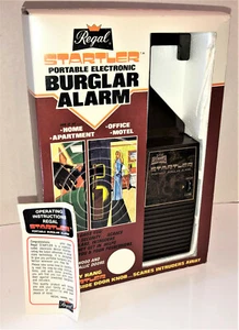 Vintage PORTABLE BURGLAR ALARM Regal Startler Original Box WORKS on 9V Battery - Picture 1 of 7