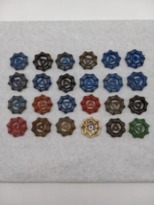 24 Vintage Valve Handles Water Faucet Knobs Steampunk Industrial Arts & Crafts - Picture 1 of 4
