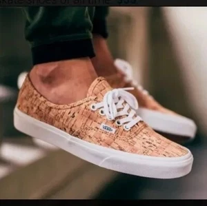 Zapatos Vans Auténticos Estampado Corcho Para Mujer 8.5/M7.0 Usados 2x EXTREMADAMENTE RAROS '2015' - Imagen 1 de 19