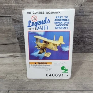 Legends of the Air Wooden Airplane Model Kit 406 Curtiss Goshawk 040691 New Seal - Picture 1 of 4