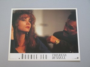 THERESA RUSSELL ELI DANKER ""DOUBLE GAME"" (IMPULSES) PROBE LOCK LOBBY CARD LB7
