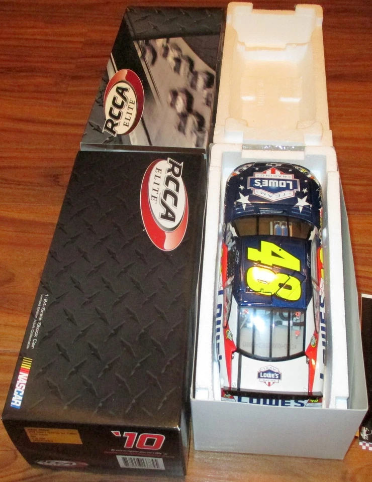 2010 Jimmie Johnson #48 Lowes Honoring Our Soldiers ELITE 1/24 NASCAR /248 - Image 1 of 3