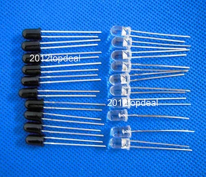 100 Stck. 3mm 940nm LEDs Infrarot Sender und IR Empfänger Diode 50 Paar Dioden - Bild 1 von 3