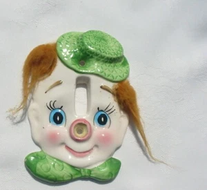 Piatto coperchio interruttore luce hobo mimo ceramica vintage ENESCO Giappone anni 60 E-9178 - Foto 1 di 3