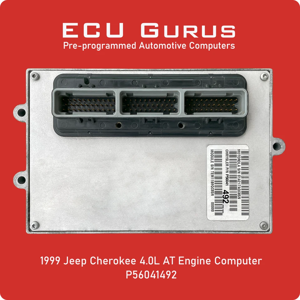 Jeep Cherokee 1999 4,0 L motor AT P56041492 "programado VIN" ECM PCM Foto 1 de 1