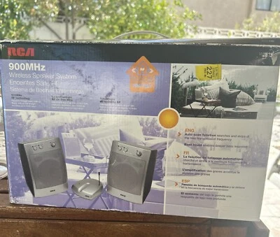 Sistema de Altavoces Inalámbricos Estéreo RCA 900 MHz Modelo WSP155 PROBADO Y FUNCIONA Foto 1 de 2