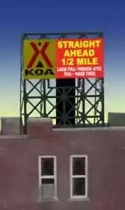 Miller Engineering Kampgrounds of America (KOA) Animated Neon Billboard L 883151 - Picture 1 of 1